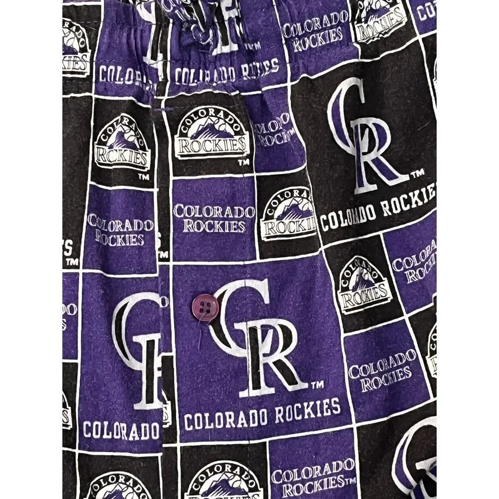 MLB Colorado Rockies Baseball Men's Pajama Lounge Shorts Size 2XL - Picture 4 of 4